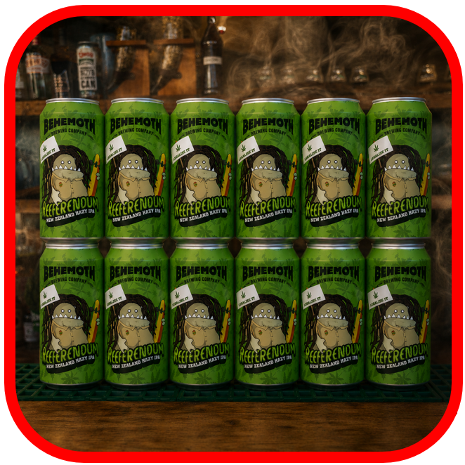 *💚Behemoth Reeferendum Hazy IPA 6.9% 12x440ml!