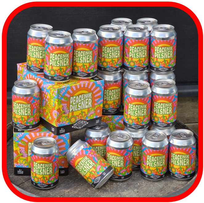 *☮️Brothers Peacenik Pilsner Clearance 24x 330ml!