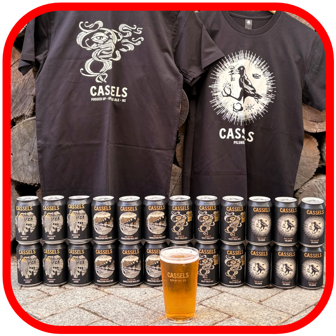 *👕Cassels 24x Mixed 330ml SMALL T-Shirt!