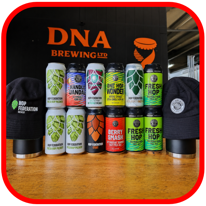 *🍺DNA x Hop Federation 12x440ml + Hat!