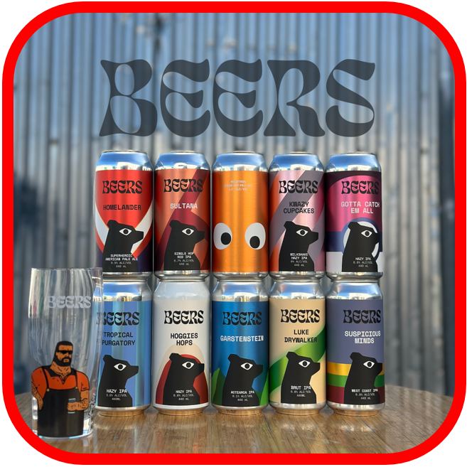 *🍺BEERS Collectable Series #1: 10x440ml +1x Limited 440ml Glass!