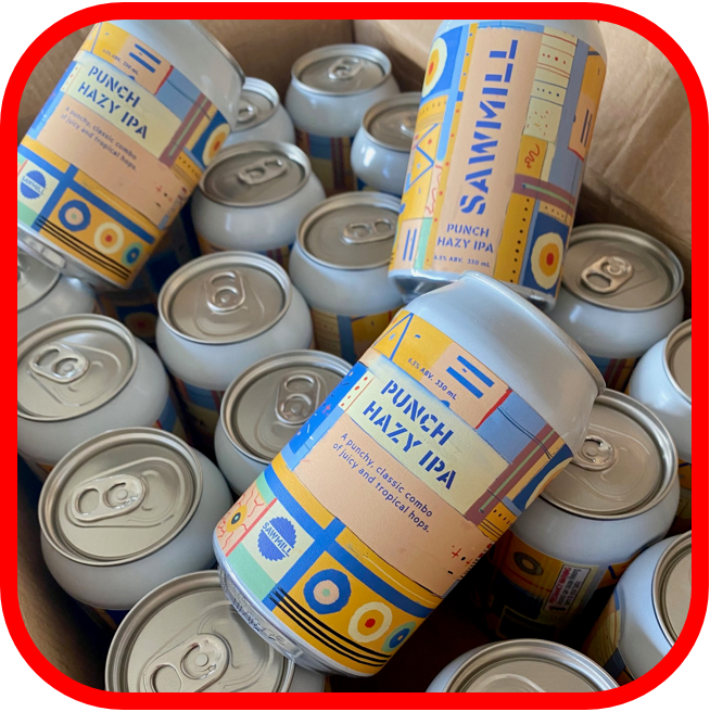 *⚙️Sawmill Punch Hazy IPA (6.5%) 24x330ml Fridge Filler!