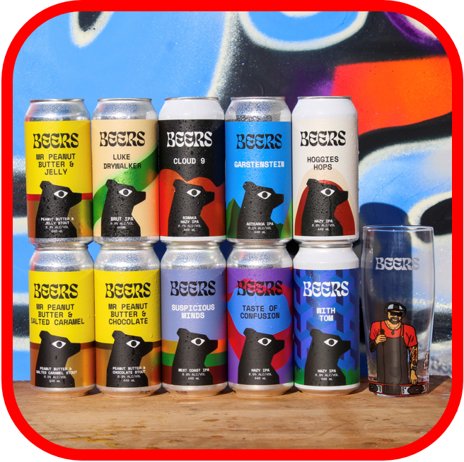 *🐻BEERS Collectable Series: 10x440ml +1x Limited 440ml Glass!