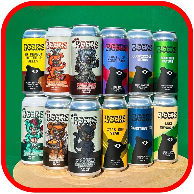 *🐻NEW SCARE BEERS 12x 440ml!