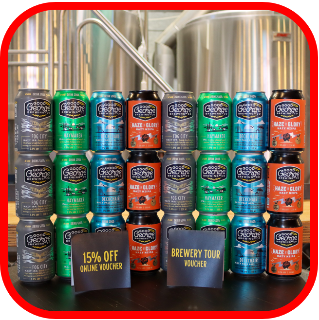 *😇Super Good George Fridge Filler 24x330ml + Goodies!