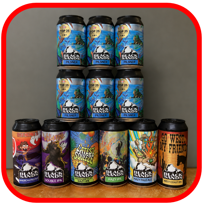 *🖤RESPECT Black Sands 6x440ml +6x330ml!