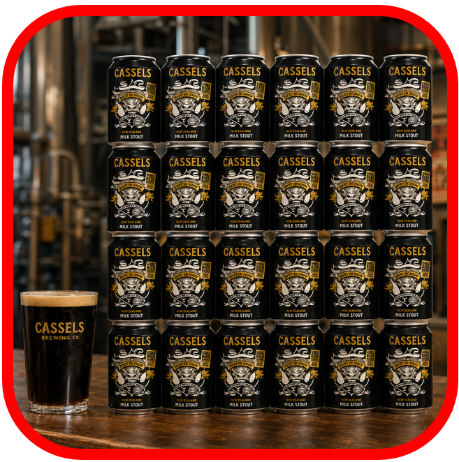 *🖤Cassels Mighty Black Milk Stout 24x330ml!