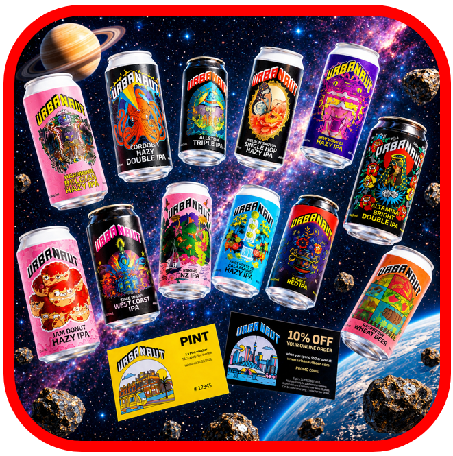 *👽Urbanaut OUT OF THIS WORLD 12x440ml + Goodies!