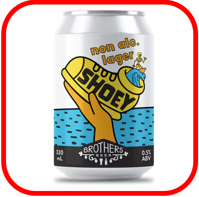 *🥾Brothers Beer Shoey Non-Alc Lager 24x330ml